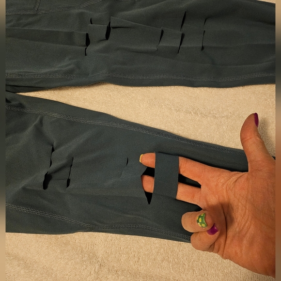 Constantly Varied Gear Blue Lagoon Tear It Up Full Length Leggings Size S - Picture 2 of 4
